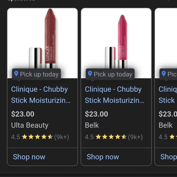 BNIB-Clinique chubby stick moisturizing lip colour balm(Curviest Caramel) - Picture 6 of 8